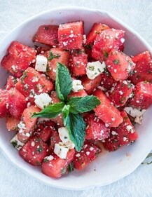 Watermelon Feta Salad recipe (Pinterest) Watermelon Feta Salad recipe (Pinterest)