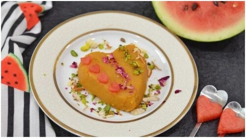 Watermelon Halwa recipe (Pinterest)