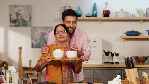 Ranveer Brar and his mum Ranveer Brar and his mum