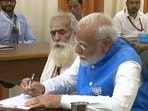 PM Narendra Modi filing documents for Varanasi Lok Sabha elections. PM Narendra Modi filing documents for Varanasi Lok Sabha elections.