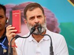 Raebareli: Congress leader Rahul Gandhi addresses during a public meeting for Lok Sabha elections, at Maharajganj in Raebareli, Monday, May 13, 2024. (PTI Photo) (PTI05_13_2024_000222B)