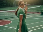 Actor Pooja Hegde slipped into a green polo t-shirt dress for a game of tennis(Photo: Instagram)