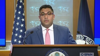 US State Department's Principal Deputy Spokesperson Vedant Patel. (File) US State Department's Principal Deputy Spokesperson Vedant Patel. (File)