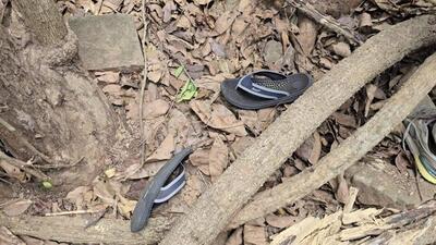 A scene from Friday’s encounter site in Chhattisgarh’s Bijapur district. A scene from Friday’s encounter site in Chhattisgarh’s Bijapur district.