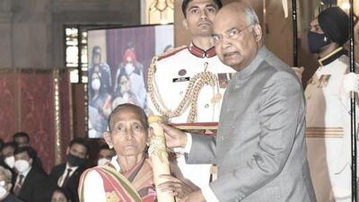 Birubala Rabha receiving the Padma Shri award from President of India Ram Nath Kovind in 2021. (File photo) Birubala Rabha receiving the Padma Shri award from President of India Ram Nath Kovind in 2021. (File photo)