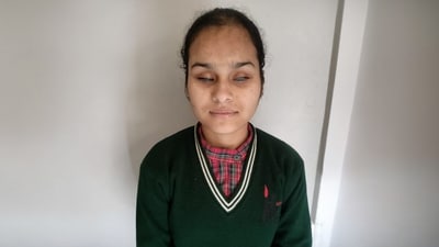 She aspires to work towards the empowerment of visually impaired students and make a friendly environment for them. (Handout)