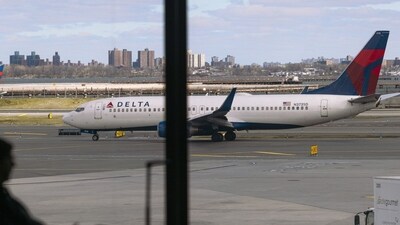 Fireball explodes on Delta jet at Washington airport (Photographer: Angus Mordant/Bloomberg - representational image) (Bloomberg)
