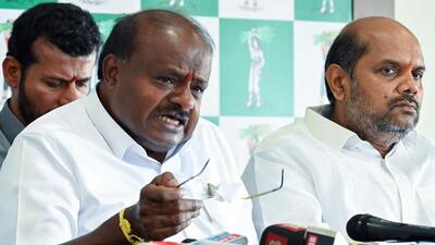 JD-S leader HD Kumaraswamy alleged that there was a “big whale” behind the leaking of explicit videos of women being sexually abused allegedly by his nephew and party MP from Hassan, Prajwal Revanna. (ANI) JD-S leader HD Kumaraswamy alleged that there was a “big whale” behind the leaking of explicit videos of women being sexually abused allegedly by his nephew and party MP from Hassan, Prajwal Revanna. (ANI)