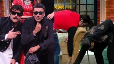 Krushna Abhishek and Jackie Shroff Krushna Abhishek and Jackie Shroff