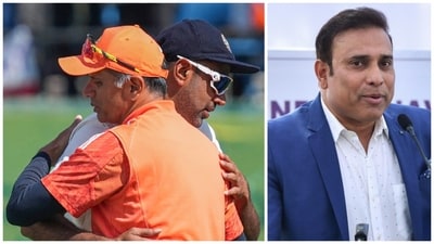 Dravid's tenure as the head coach will end next month after the T20 World Cup (PTI-ANI) Dravid's tenure as the head coach will end next month after the T20 World Cup (PTI-ANI)