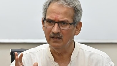Mumbai, India - May 13, 2024: Shiv Sena (UBT) Anil Desai , Lok Sabha 2024 candidate during his interview at HT office, in Mumbai, India, on Monday, May 13, 2024. (Photo by Anshuman Poyrekar/ Hindustan Times) (Hindustan Times) Mumbai, India - May 13, 2024: Shiv Sena (UBT) Anil Desai , Lok Sabha 2024 candidate during his interview at HT office, in Mumbai, India, on Monday, May 13, 2024. (Photo by Anshuman Poyrekar/ Hindustan Times) (Hindustan Times)