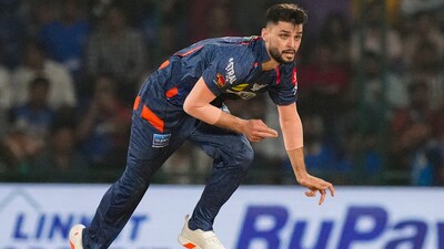 Naveen-ul-Haq took two wickets for LSG. (PTI) Naveen-ul-Haq took two wickets for LSG. (PTI)