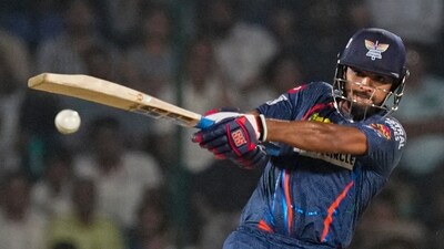 Chasing 209, LSG crumbled for 189/9 in 20 overs, despite half-centuries from Nicholas Pooran (61) and Arshad Khan (58*). (PTI) Chasing 209, LSG crumbled for 189/9 in 20 overs, despite half-centuries from Nicholas Pooran (61) and Arshad Khan (58*). (PTI)