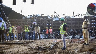 Rescue and relief work underway in Mumbai. (PTI) Rescue and relief work underway in Mumbai. (PTI)