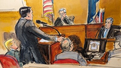 Defense attorney Todd Blanche cross examines Michael Cohen in Manhattan criminal court, Tuesday, May 14, 2024, in New York. (AP) Defense attorney Todd Blanche cross examines Michael Cohen in Manhattan criminal court, Tuesday, May 14, 2024, in New York. (AP)