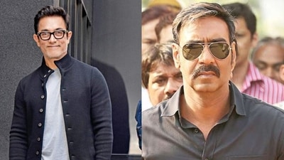 Actors Aamir Khan and Ajay Devgn Actors Aamir Khan and Ajay Devgn