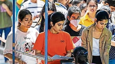 CUET will be held from May 15 to 24 across various centres in the Capital. (Photo: Raj K Raj/HT (For representational purposes only))