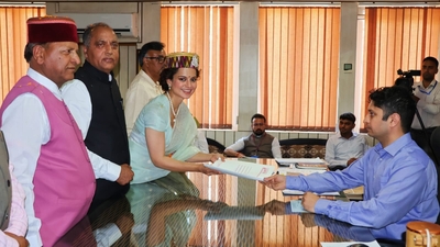 Kangana Ranaut filed her nomination from Mandi.