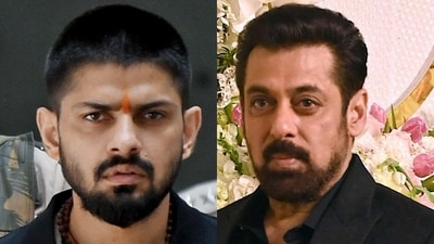 Gangster Lawrence Bishnoi and Bollywood actor Salman Khan Gangster Lawrence Bishnoi and Bollywood actor Salman Khan