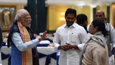 Prime Minister Narendra Modi interacting with West Bengal Chief Minister Mamata Banerjee. (PTI / File) Prime Minister Narendra Modi interacting with West Bengal Chief Minister Mamata Banerjee. (PTI / File)
