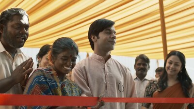 Rajkummar Rao and Jyotika in a still from Srikanth. Rajkummar Rao and Jyotika in a still from Srikanth.