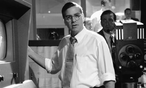 George Clooney in a still of the film. George Clooney in a still of the film.