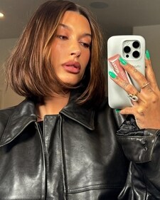 Model Hailey Rhode Baldwin Bieber was recently seen wearing the fluorescent green nails (Photo: Instagram) Model Hailey Rhode Baldwin Bieber was recently seen wearing the fluorescent green nails (Photo: Instagram)