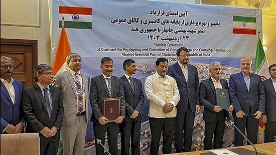The agreement signed by India and Iran will facilitate the long-term development of Shahid Beheshti terminal of Chabahar port. (PTI photo)