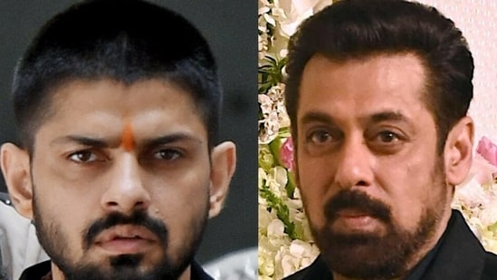 Gangster Lawrence Bishnoi and Bollywood actor Salman Khan