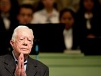 Jimmy Carter’s grandson gives update on former US president's health (AP Photo/David Goldman, File)