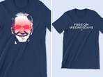 “We hear Donald’s free on Wednesdays,” Biden-Harris campaign wrote on X, giving the link of the website from which one can buy the T-shirt.