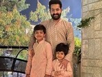 Jr NTR with his sons Abhay and Bhargav,
