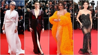Cannes 2024: The Cannes Film Festival is underway in the French Riviera as celebrities from across the globe arrive at the Palais des Festivals et des Congrès. From Meryl Streep to Greta Gerwig, many celebrities are in Cannes, France, to attend the 77th Cannes Film Festival. Here's a look at all the happenings from Day 1 on the Festival De Cannes red carpet. See all the pictures from the much-publicised cultural event of the year and what the celebrities wore. (AP) Cannes 2024: The Cannes Film Festival is underway in the French Riviera as celebrities from across the globe arrive at the Palais des Festivals et des Congrès. From Meryl Streep to Greta Gerwig, many celebrities are in Cannes, France, to attend the 77th Cannes Film Festival. Here's a look at all the happenings from Day 1 on the Festival De Cannes red carpet. See all the pictures from the much-publicised cultural event of the year and what the celebrities wore. (AP)
