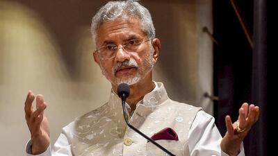 External affairs minister S. Jaishankar speaks during the release of the Bangla translation of his book 'Why Bharat Matters', in Kolkata on May 14. (PTI) External affairs minister S. Jaishankar speaks during the release of the Bangla translation of his book 'Why Bharat Matters', in Kolkata on May 14. (PTI)