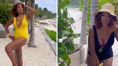 Gayle King shared behind-the-scenes moments from the shoot for the swimsuit cover of Sports Illustrated. (Instagram/gayleking)