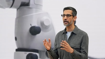 Google I/O 2024: Alphabet CEO Sundar Pichai speaks at a Google I/O event in Mountain View, California. (AP) Google I/O 2024: Alphabet CEO Sundar Pichai speaks at a Google I/O event in Mountain View, California. (AP)