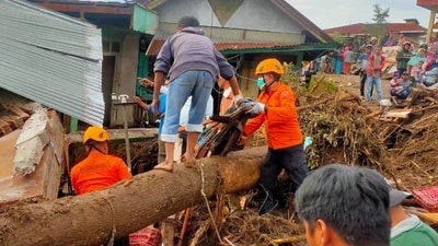A search operation was underway on Wednesday as rescue workers combed through rivers and the rubble of devastated villages. The roads had transformed into murky brown rivers, and villages were covered by thick mud, rocks, and uprooted trees. (AFP) A search operation was underway on Wednesday as rescue workers combed through rivers and the rubble of devastated villages. The roads had transformed into murky brown rivers, and villages were covered by thick mud, rocks, and uprooted trees. (AFP)