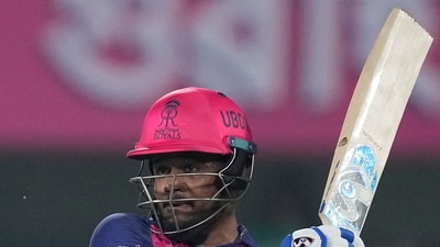 Rajasthan Royals' captain Sanju Samson completed 500 runs in the IPL 2024 (AP) Rajasthan Royals' captain Sanju Samson completed 500 runs in the IPL 2024 (AP)