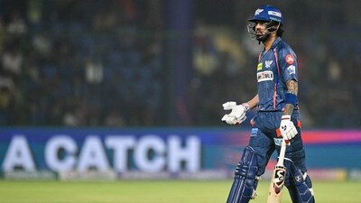 KL Rahul walks back to the pavilion after his dismissal during the Indian Premier League (IPL) match between Delhi Capitals and Lucknow Super Giants. (AFP) KL Rahul walks back to the pavilion after his dismissal during the Indian Premier League (IPL) match between Delhi Capitals and Lucknow Super Giants. (AFP)