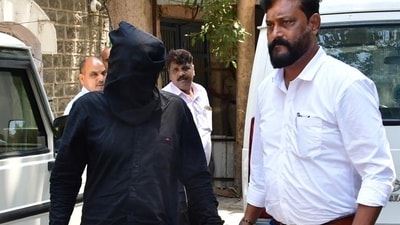Mumbai, India – May 14, 2024: Mumbai crime branch has arrested another member of the Lawrence Bishnoi gang in connection with the firing outside Bollywood superstar Salman Khan's residence in Bandra, is the sixth person to be arrested in the firing case, has been produced in the Court, in Mumbai, India, on Tuesday, May 14, 2024. (Photo by Bhushan Koyande/HT Photo)