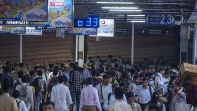 Mumbai, India - May 15, 2024: Mumbai metro services suspended between Jagruti Nagar and Ghatkopar Metro Stations, from 06:00 pm till further notice during PM Narendra Modi's road show at Ghatkopar in Mumbai, India, on Wednesday, May 15, 2024. (Photo by Satish Bate/ Hindustan Times) (Hindustan Times) Mumbai, India - May 15, 2024: Mumbai metro services suspended between Jagruti Nagar and Ghatkopar Metro Stations, from 06:00 pm till further notice during PM Narendra Modi's road show at Ghatkopar in Mumbai, India, on Wednesday, May 15, 2024. (Photo by Satish Bate/ Hindustan Times) (Hindustan Times)