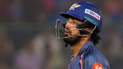 A dejected KL Rahul walks off after getting out (PTI)
