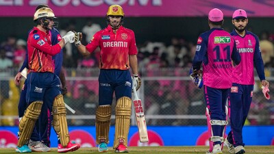 With the 5-wicket win, PBKS have extended RR's winless run. (PTI) With the 5-wicket win, PBKS have extended RR's winless run. (PTI)