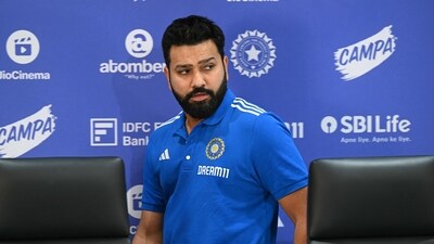 Indian cricket captain Rohit Sharma at T20 World Cup 2024 press conference. (AFP) Indian cricket captain Rohit Sharma at T20 World Cup 2024 press conference. (AFP)
