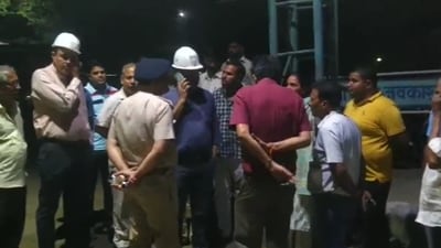 Rescue operations underway to rescue trapped HCL workers (Photo - PTI/X) Rescue operations underway to rescue trapped HCL workers (Photo - PTI/X)