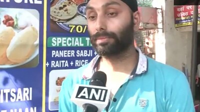 Snapshot of the Chandigarh dhaba owner. (X/@ANI) Snapshot of the Chandigarh dhaba owner. (X/@ANI)