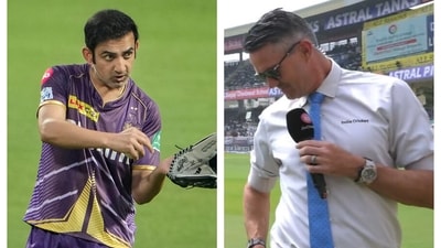 Gautam Gambhir and Kevin Pietersen Gautam Gambhir and Kevin Pietersen