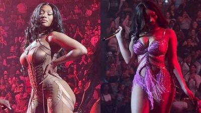 Megan Thee Stallion stunned her audience with striking costumes during the Hot Girl Summer Tour in Minneapolis (X, formerly Twitter) Megan Thee Stallion stunned her audience with striking costumes during the Hot Girl Summer Tour in Minneapolis (X, formerly Twitter)