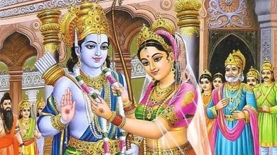 Visiting Temples: Visit temples dedicated to Lord Rama and Goddess Sita, offer prayers, and seek their blessings. (Pinterest) Visiting Temples: Visit temples dedicated to Lord Rama and Goddess Sita, offer prayers, and seek their blessings. (Pinterest)
