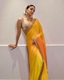 Kiara Advani stunned in mesmerising Tarun Tahiliani saree. Kiara Advani stunned in mesmerising Tarun Tahiliani saree.